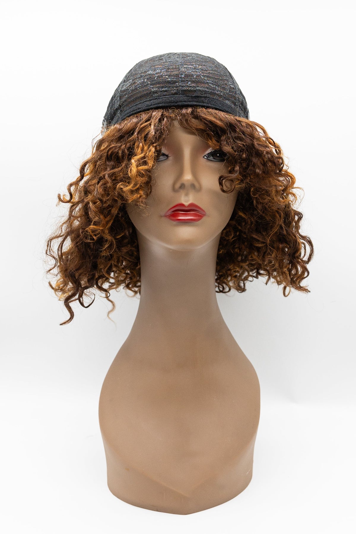 M062 – Auburn Golden Brown Tight Curl Wig