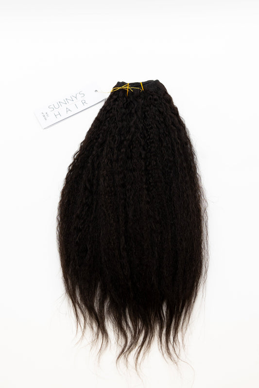 Natural Yaki Curly Virgin Indian Hair