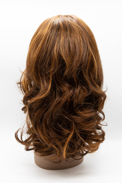 XY1099 – Chestnut Brown with Blonde Highlights Lace Front Wig