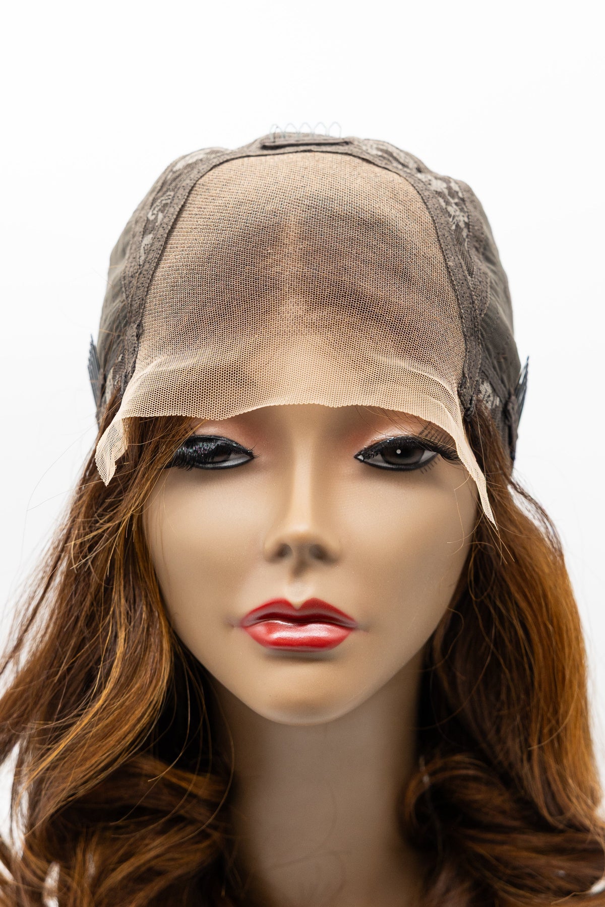 XY1099 – Chestnut Brown with Blonde Highlights Lace Front Wig
