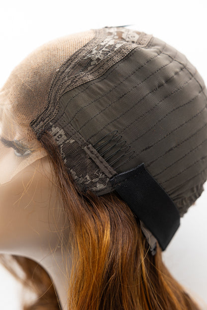 Chandler – Golden Brown with Blonde Highlights Lace Front Wig