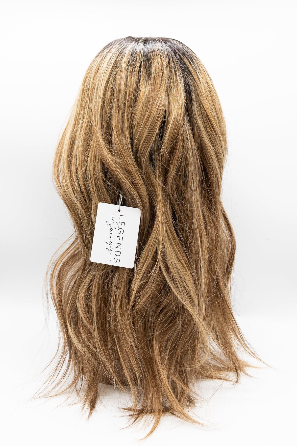 6A/27/NAT – Dark Root Honey Blonde Ombré Lace Front Wig