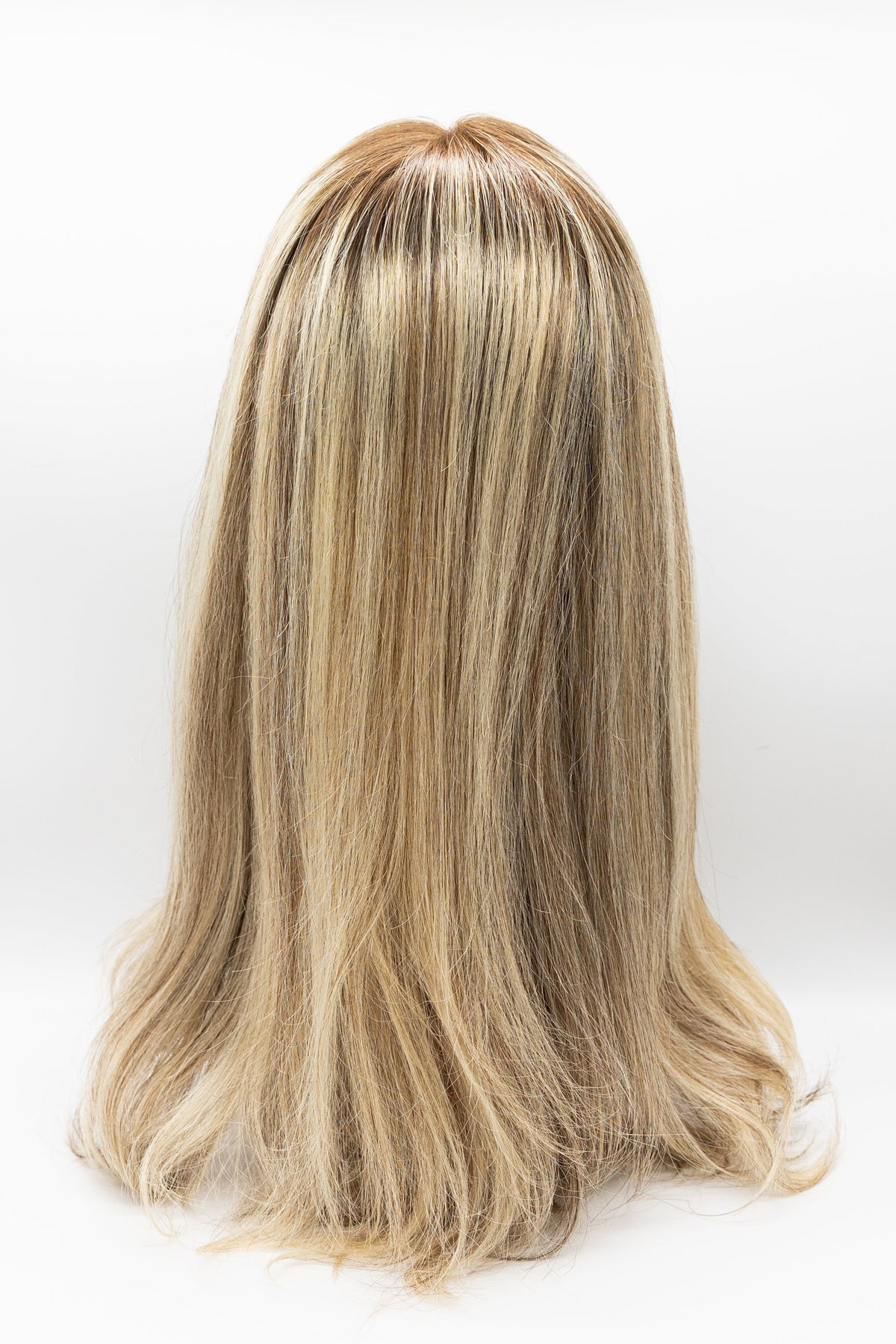 Summer – Dark Root Platinum Blonde Straight Lace Front Wig