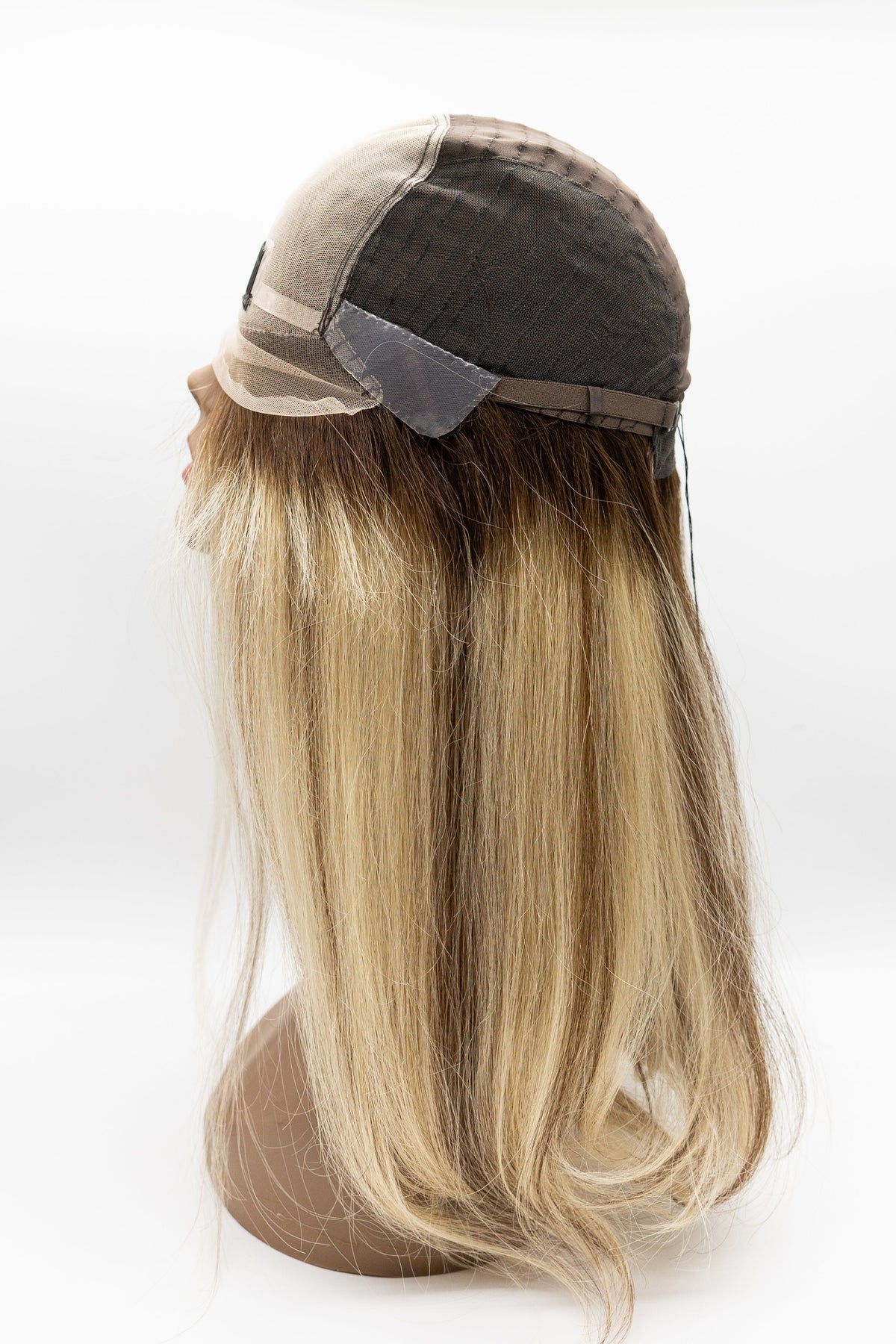 Summer – Dark Root Platinum Blonde Straight Lace Front Wig