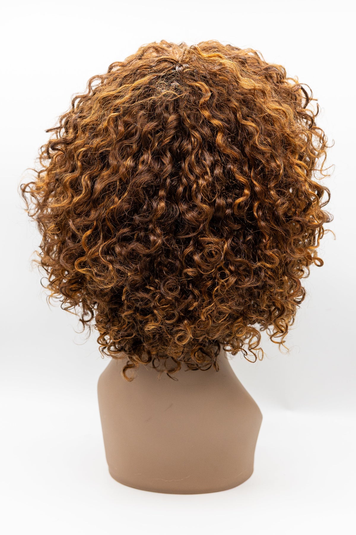 M062 – Auburn Golden Brown Tight Curl Wig