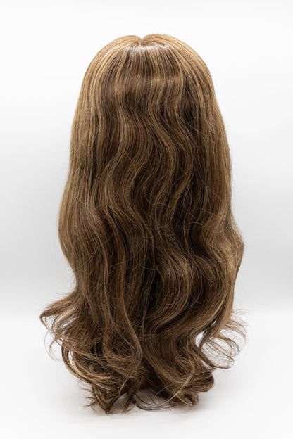 T3/8 – Toffee Brown Blonde Highlight Body Wave Lace Front Wig 16"