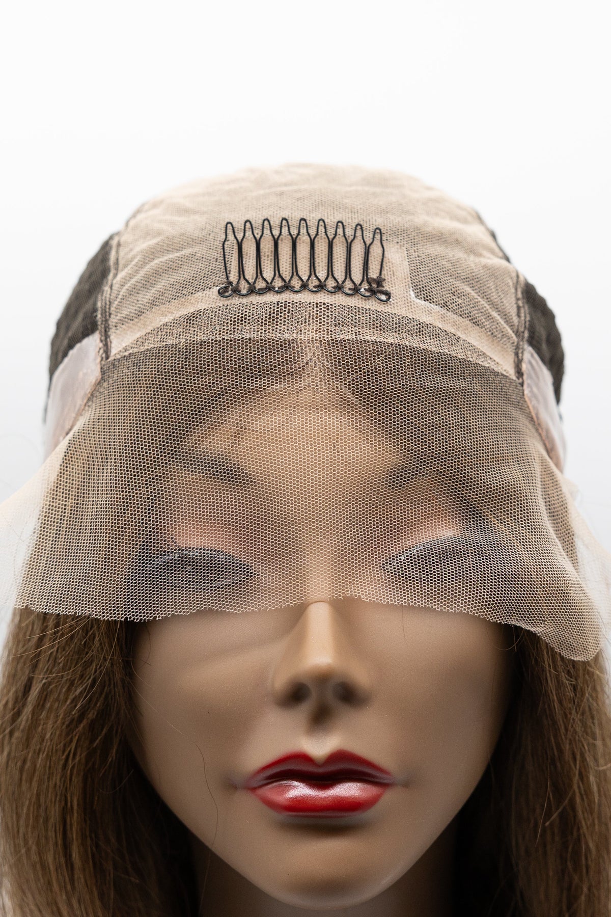 T3/8 – Toffee Brown Blonde Highlight Body Wave Lace Front Wig 16"