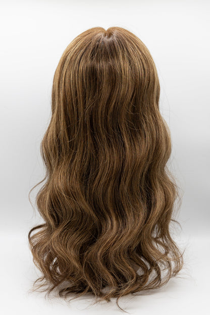 Arizona – Warm Brown Caramel Highlight Body Wave Lace Front Wig 16"