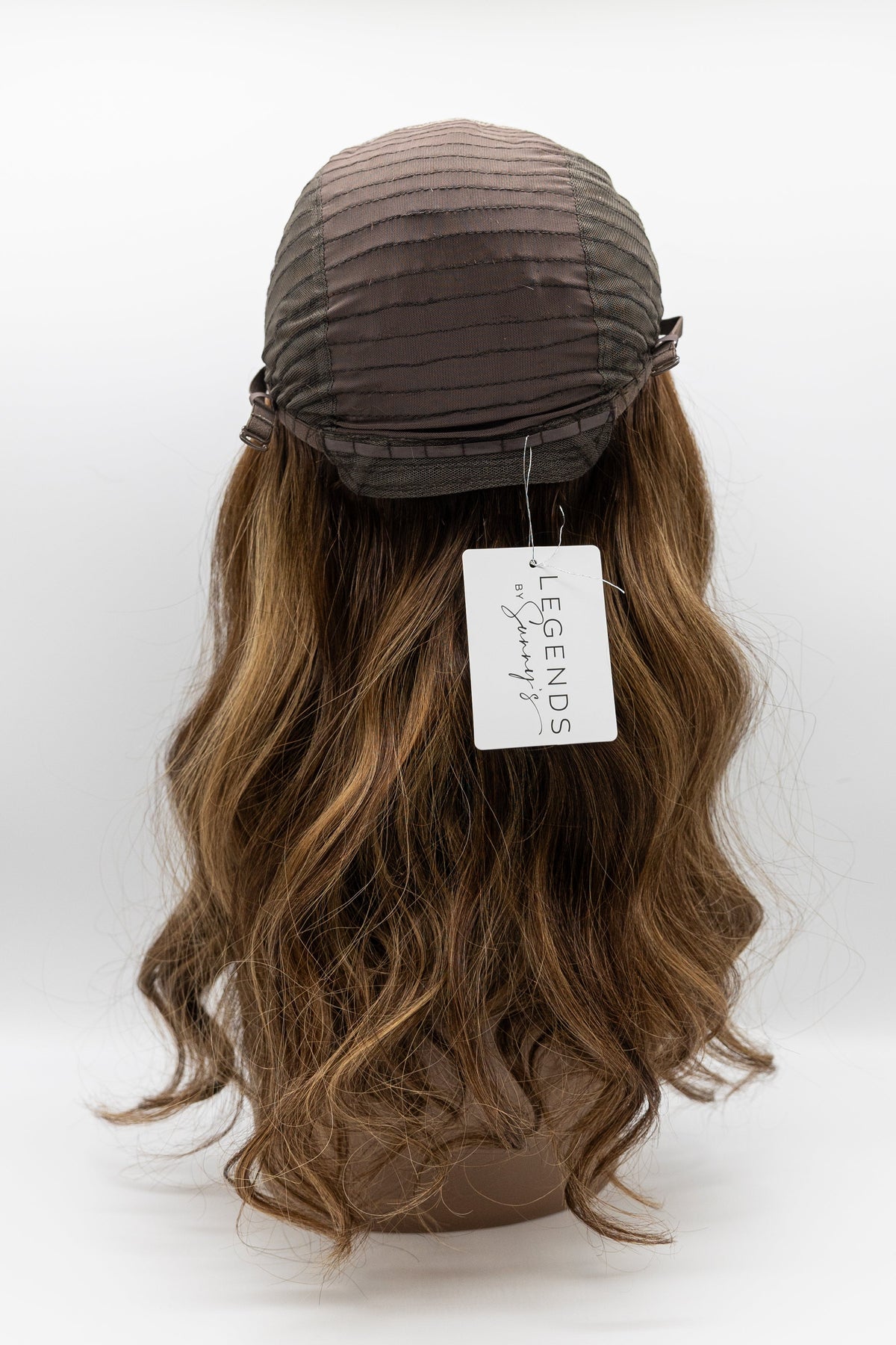 Arizona – Warm Brown Caramel Highlight Body Wave Lace Front Wig 16"